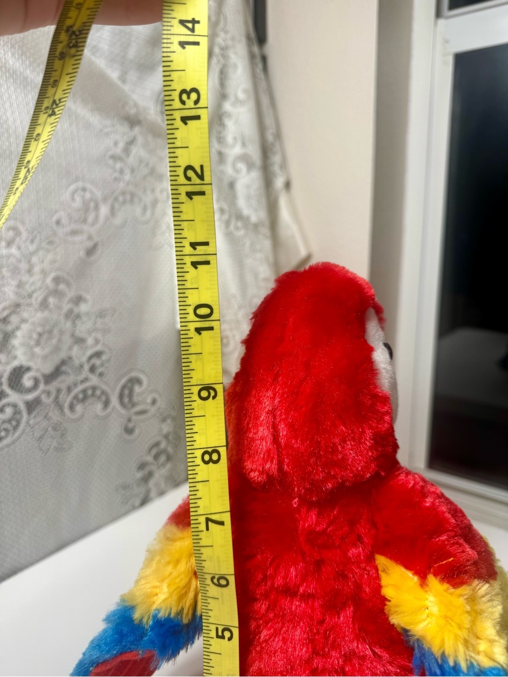 Wild Republic Colorful Europe Plush Parrot Toy - 11 inches tall - Picture 5 of 5